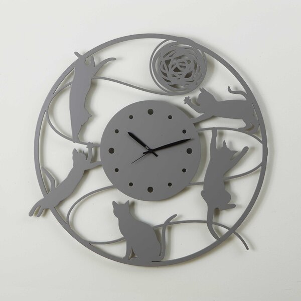 CalleaDesign Russell orologio da parete moderno legno noce