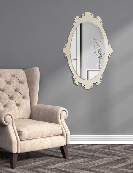 I Dettagli Specchio da parete con cornice in legno in stile retrò dal design moderno - Retrò