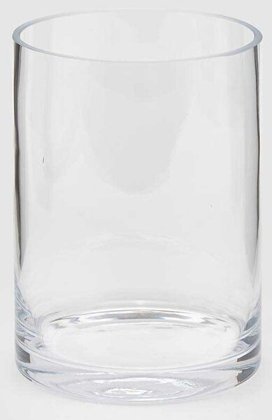 EDG - Enzo de Gasperi Vaso cilindrico basso per arredo dal design moderno ed elegante Trasparente Vasi Moderni,Vasi di Design