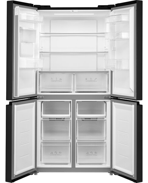 Daya Frigorifero Americano Side by Side Capacit 474 Litri Classe energetica D Raffreddamento No Frost colore Nero - DMF4474INLBD