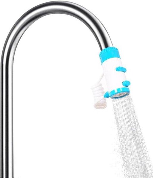 Allecto Premium - Prolunga universale per rubinetto ruotabile a 360° - Paraspruzzi - Bagno e cucina - Bocchetta per rubinetto salvaspazio - Facile installazione del rubinetto da cucina