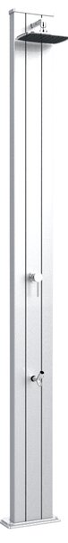 Doccia Solare da Esterno Giardino 30L Miscelatore e Lavapiedi Arkema Spring S Inox Paint