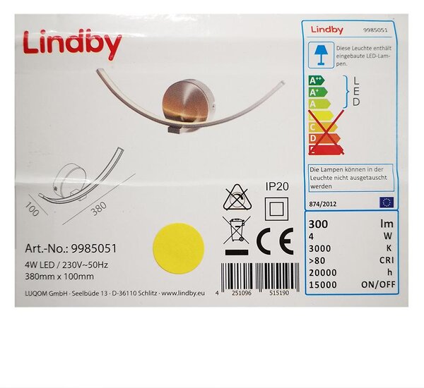 Lindby - Applique a LED IVEN LED/7W/230V