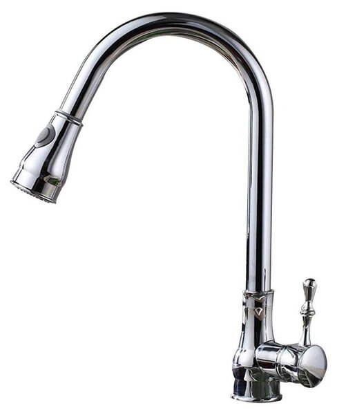 Solidchoice - Rubinetto da cucina in ottone con finitura verniciata nera