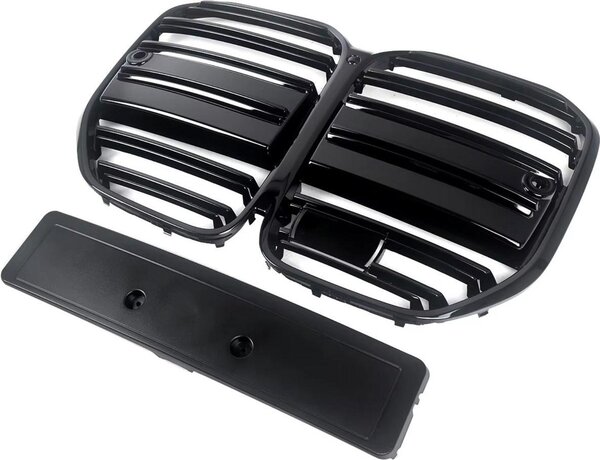 Paraurti GT Luxtra per BMW Serie 4 G22/G23 (2021-2023) - Nero lucido - Stile M Performance - Griglia anteriore a rene di alta qualità - Montaggio perfetto - Accessori auto
