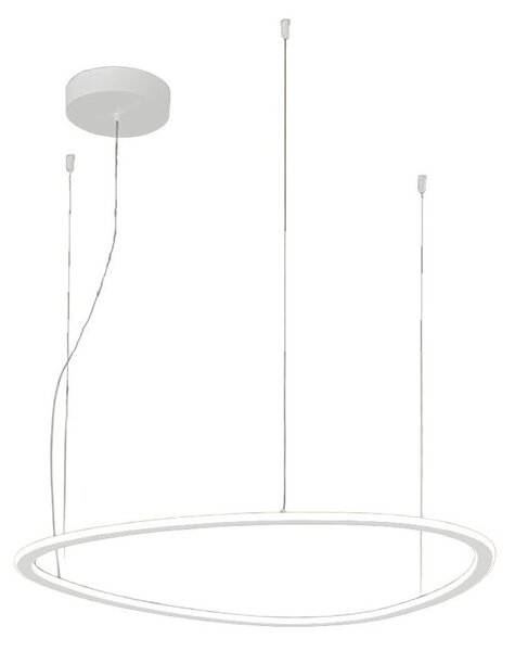 Lampadario moderno promoingross tris s65 wh led dimmerabile metallo silicone - Promoingross