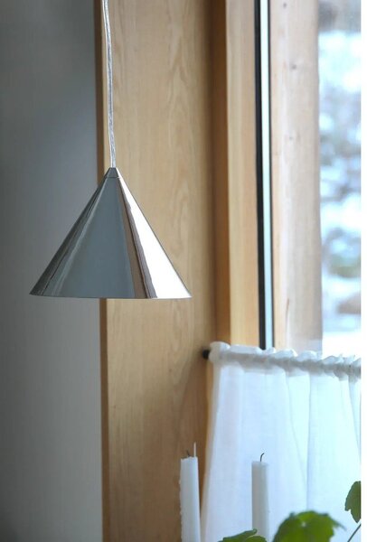Lampadario argentato in metallo con paralume in metallo ø 19 cm Tip – Markslöjd