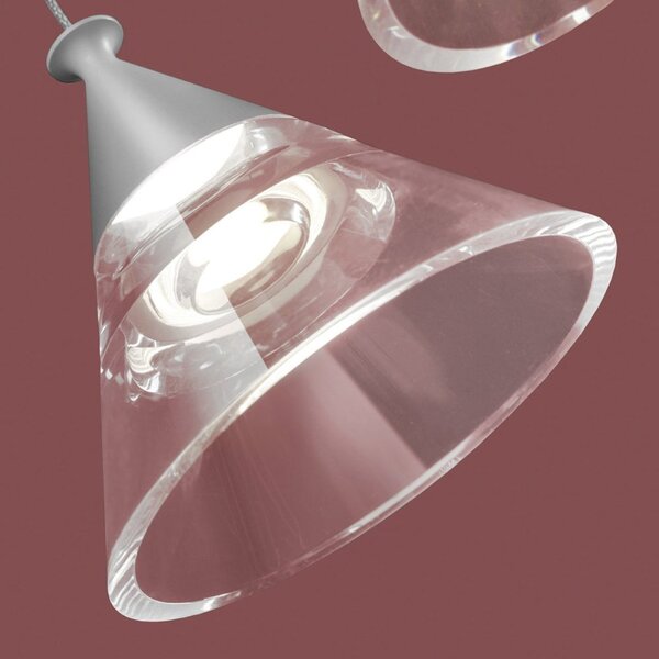 Lampadario moderno promoingross cony s1 led cct metallo metacrilato - Promoingross