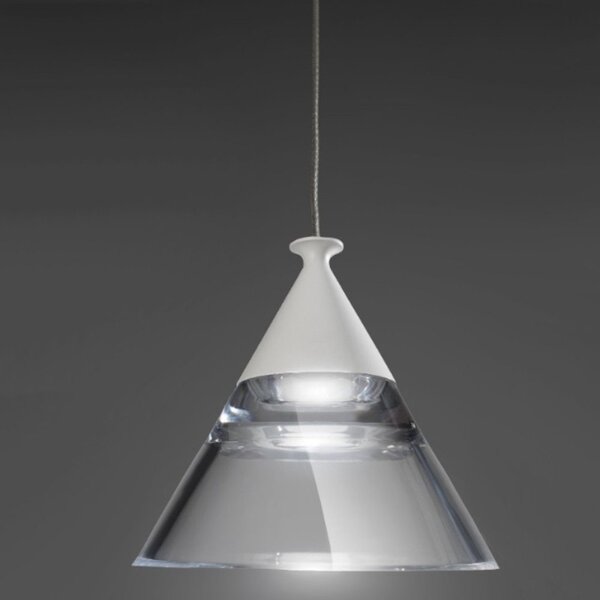 Lampadario moderno promoingross cony s1 led cct metallo metacrilato - Promoingross