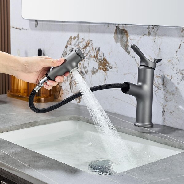 Omgoods - Miscelatore per bagno con soffione estraibile