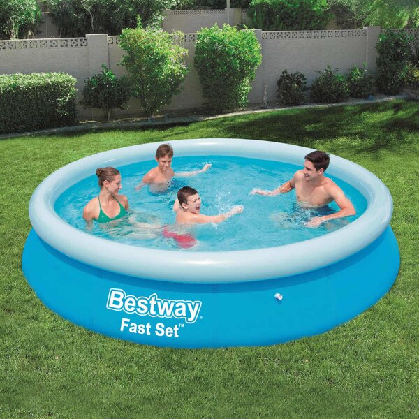 BEI CLORIS - Mobili Bestway Fast Set Piscina gonfiabile rotonda 366x76 cm 57273 - Design resistente e moderno,366 x 76 cm1pacco
