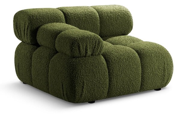 Modulo divano verde in tessuto bouclé (angolo sinistro) Bellis - Micadoni Home