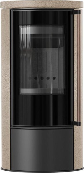 KRATKI ERIK Ø150 5,5 kW Stufa in Vetroceramica GOLD SATIN Maniglia Jatoba