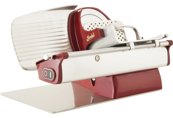 Affettatrice domestica BERKEL 200 mm modello Home Line-200, 640x318xh284 mm - kg 12,50 in lega di alluminio leggero colore rosso