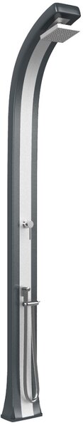 Doccia da Giardino Miscelatore e Doccetta Arkema Spring Plus Fascia Inox Antracite