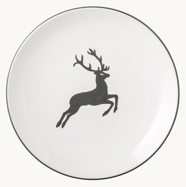 Piatto da dessert fatto a mano Cup Grauer Hirsch