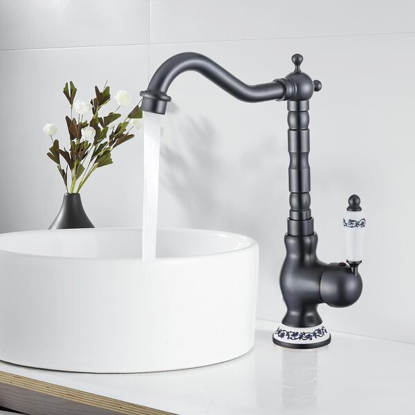 Elzusha - Rubinetto da cucina vintage in ottone con arco alto