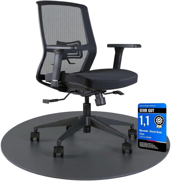 Sedia da ufficio ergonomica – Sedia da ufficio [braccioli 3D] – Sedia da gaming fino a 155 kg [schienale regolabile] – Sedia da ufficio per una postura corretta