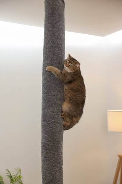 Kerbl Klettersack Carpet (16x16x240cm Kletter-/Kratzsack für Katzen) grau 80914