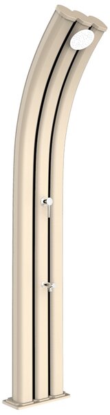 Doccia Solare da Giardino 75L Miscelatore e Lavapiedi Arkema Energy Pro Bianco Crema
