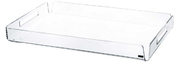 Vesta Vassoio grande in plexiglass delle linee moderne Like Water Plexiglass Trasparente Vassoi Moderni