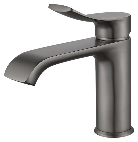 Omgoods - Miscelatore monocomando moderno per bagno, grigio