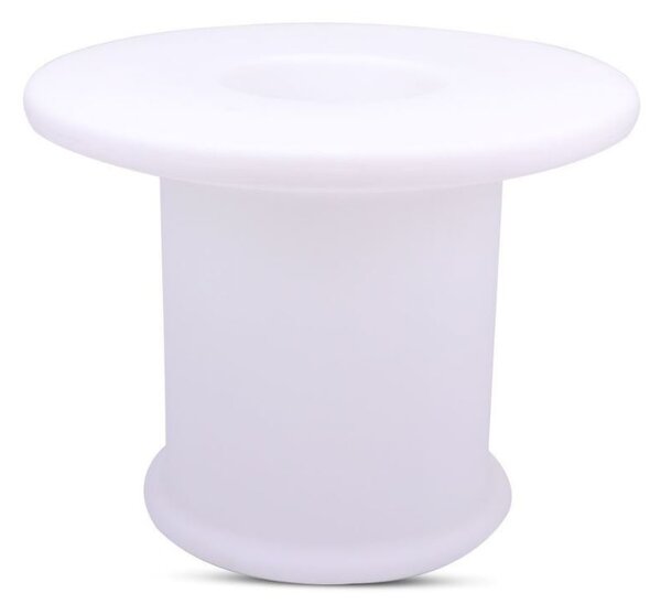 VT-7812 tavolo da giardino illuminato 72 x 58 cm bianco