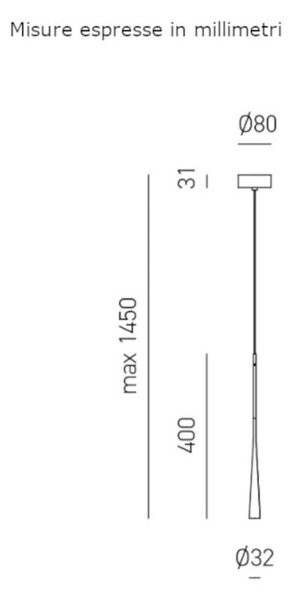 Sospensione classica gea luce dafne sp fda1pr led rame alluminio - Gea Luce