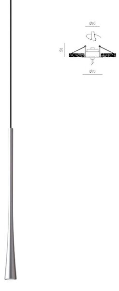 Lampada incasso gea luce dafne sp i fda1pai led argento moderno alluminio - Gea Luce