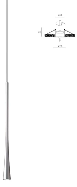 Lampada incasso gea luce dafne sp i fda1pai led argento moderno alluminio - Gea Luce