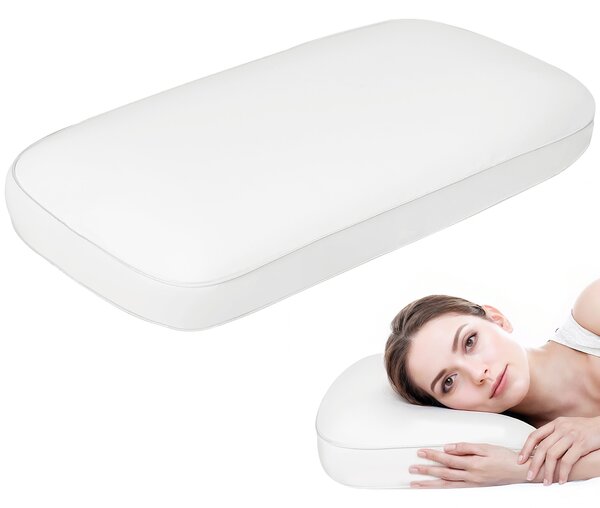 HOMCOM Cuscino in Schiuma Viscoelastica con Design Ergonomico, 91x40 cm, Crema | Aosom Italy