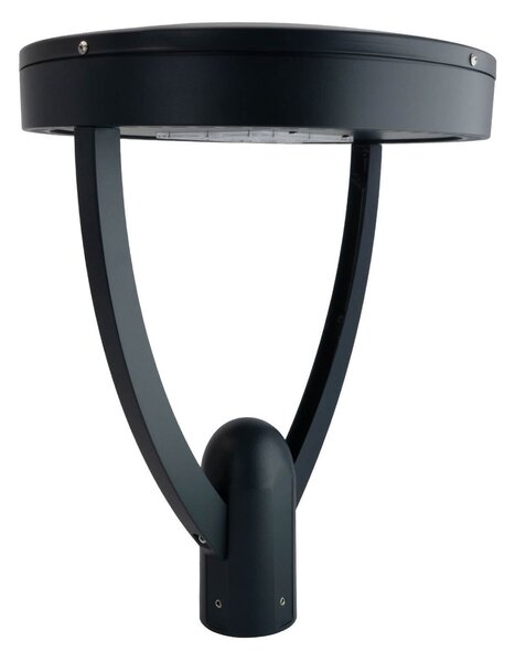 Lampione Stradale 40W 120lm/W Iron Black - Lumileds Colore Bianco Caldo 2.700K