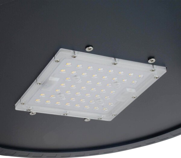 Lampione Stradale 40W 120lm/W Iron Black - Lumileds Colore Bianco Caldo 2.700K