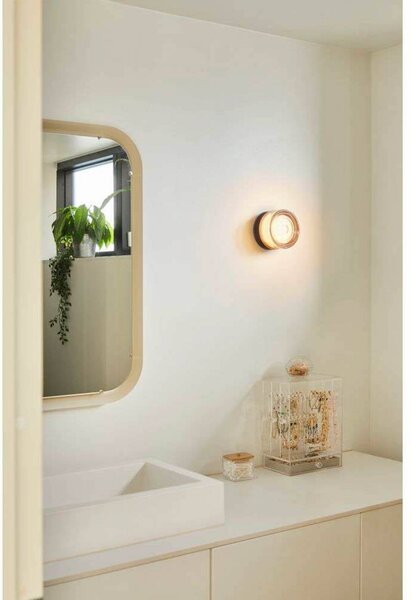 LOOM DESIGN plafoniera LED Otto Wave, ambra, IP65 dimmerabile, Crema / Ambra, Vetro, Moderno, Plafoniere LED