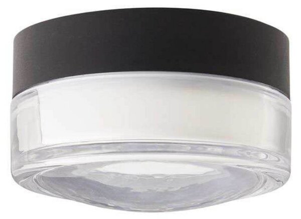LOOM DESIGN plafoniera LED Otto Convex, trasparente, IP65 dimmerabile, Chiaro / Trasparente, Bagno, Vetro, Moderno, Plafoniere LED