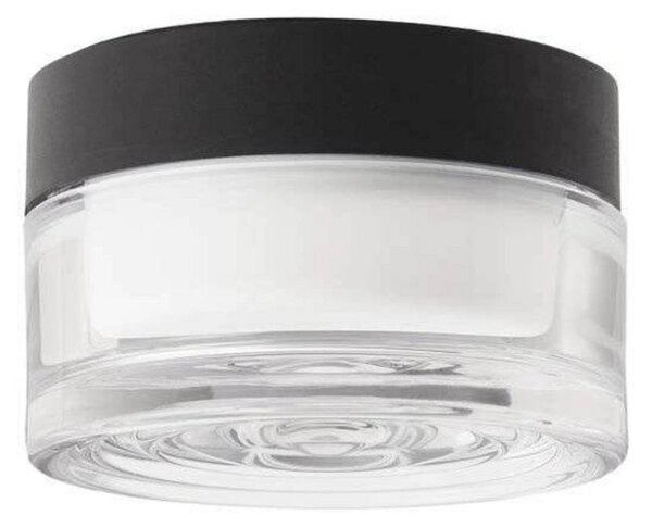 LOOM DESIGN plafoniera LED Otto Wave, trasparente, IP65 dimmerabile, Chiaro / Trasparente, Vetro, Moderno, Plafoniere LED