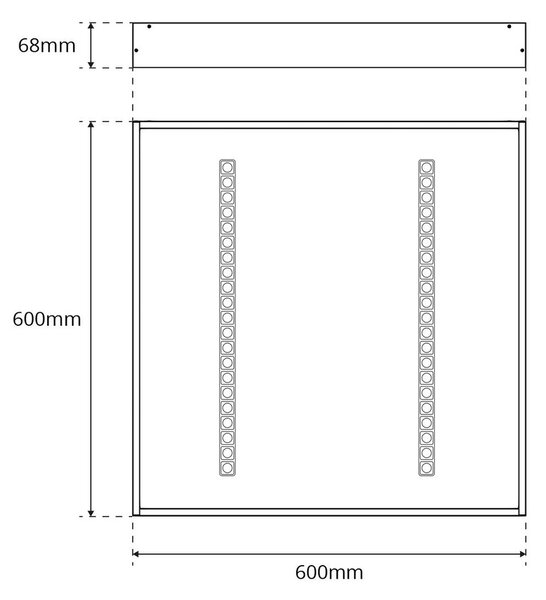 Plafoniera LED 60x60 28W 36W 42W CCT CRI92 UGR13 con driver Philips Colore Bianco Variabile CCT