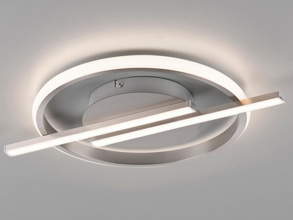 JUST LIGHT Lampada da soffitto a LED 14130-55 in acciaio, 17,5 W, 2100 lm, 3000 K, dimmerabile