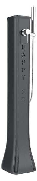 Doccia Solare da Giardino 23L Miscelatore e Doccetta Mobile Arkema Happy Go Grigio Antracite