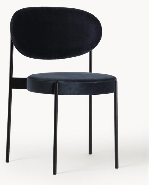 Sedia imbottita in velluto Series 430, design Verner Panton