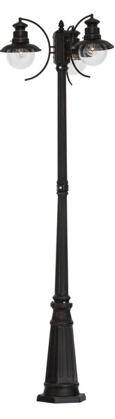 Lampade da esterno Lindby, EDDIE, dimmerabile, Marrone / Ruggine, Metallo, Campagna / rustico