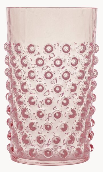 Set di 2 bicchieri in vetro soffiato Opaline Hobnail