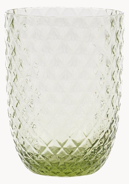 Set di 6 bicchieri in vetro soffiato Harlequin
