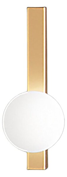 Applique perenz snooky 8478 or g9 led metallo oro opaco sfera vetro soffiato bianco - Perenz