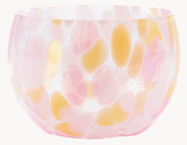 Set di 4 ciotole per salse in vetro soffiato Confetti Apricot