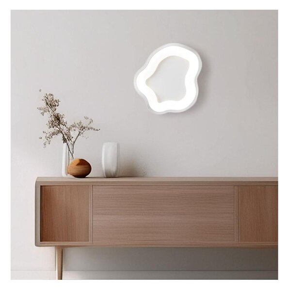 CLOUD APPLIQUE PLAFONIERA NUVOLA BIANCA IN 2 MISURE LED 24W-30W LUCE 3000K-4000K DESIGN MODERNO