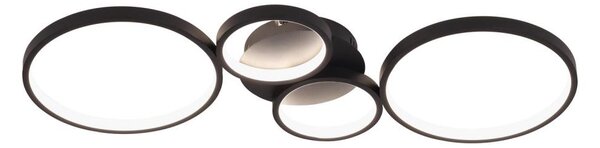 Brilagi - Plafoniera LED dimmerabile RINGO LED/34W/230V nera + telecomando