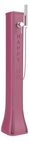 Doccia Solare da Giardino 23L Miscelatore e Doccetta Mobile Arkema Happy Go Fuxia