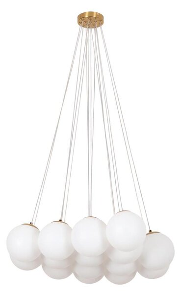 Brilagi - Lampadario sospeso con cavo GLOBE 15xE14/15W/230V bianco