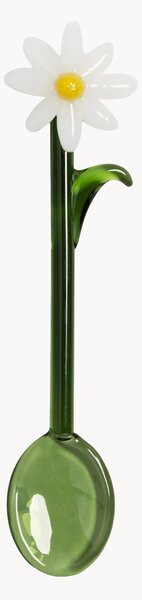 Set di 2 cucchiai in vetro borosilicato fatti a mano Flora
